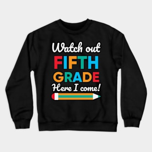 5th Fifth Grade Dabbing Sloth Crewneck Sweatshirt